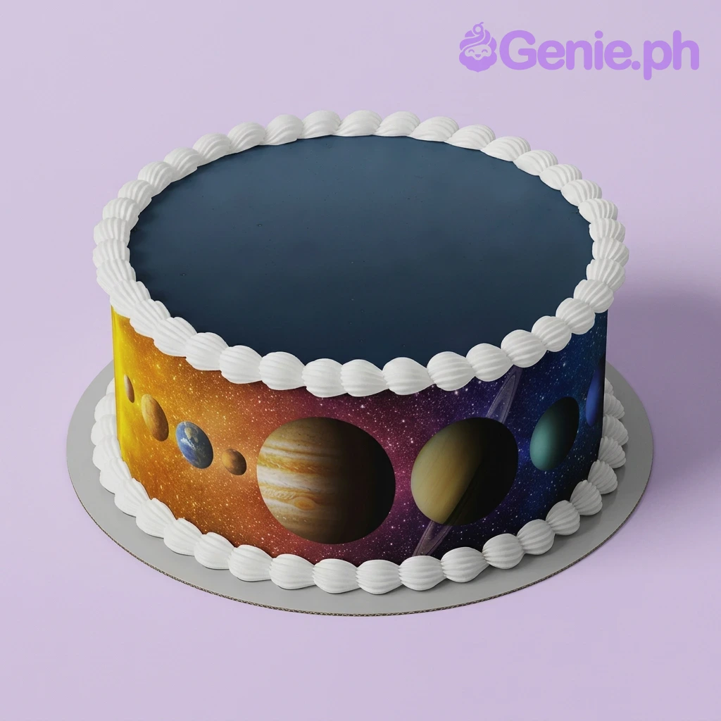 Solar System Sing Cake Design