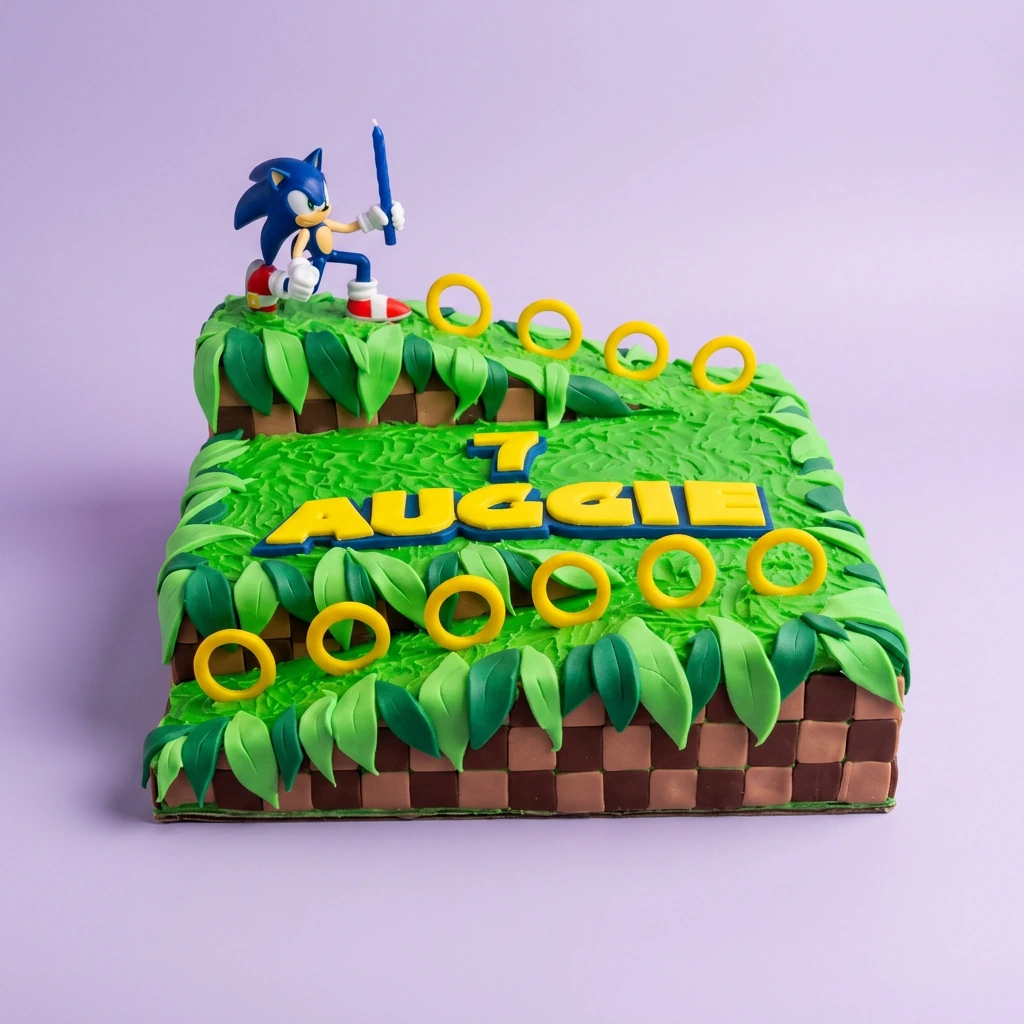 Sonic Hedgehog Sonic The Hedgehog Cake Design