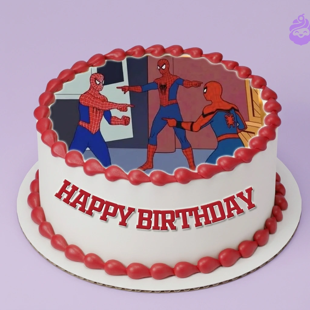 Spiderman Meme Cake