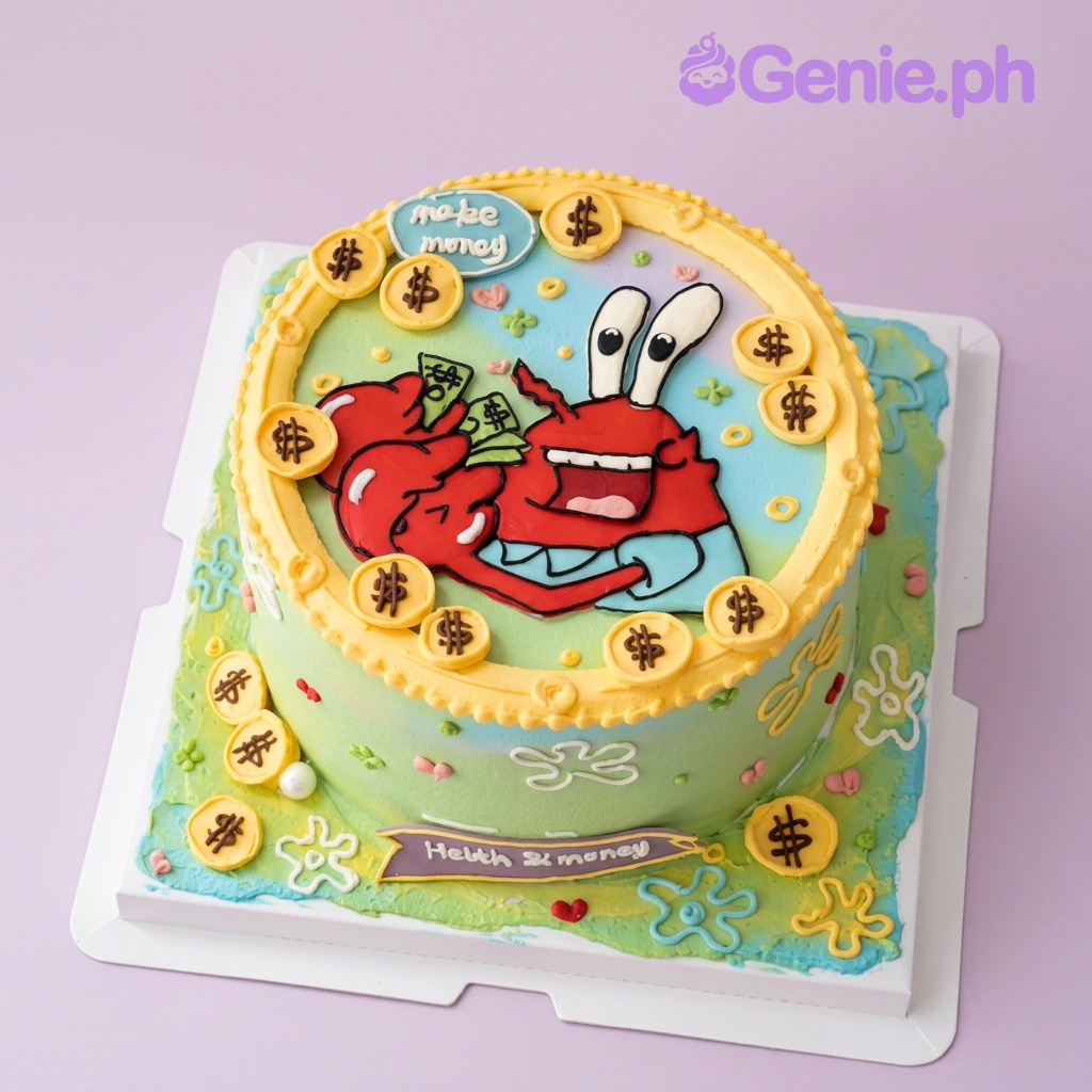 Spongebob Money Cake Design