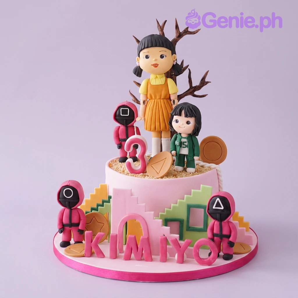Squid Game Video Game Cake Design