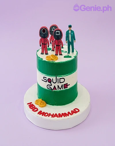 Squid Game Video Game Cake Design