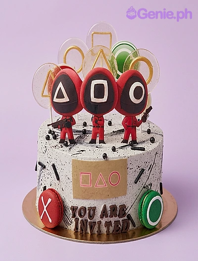Squid Game Video Game Cake Design