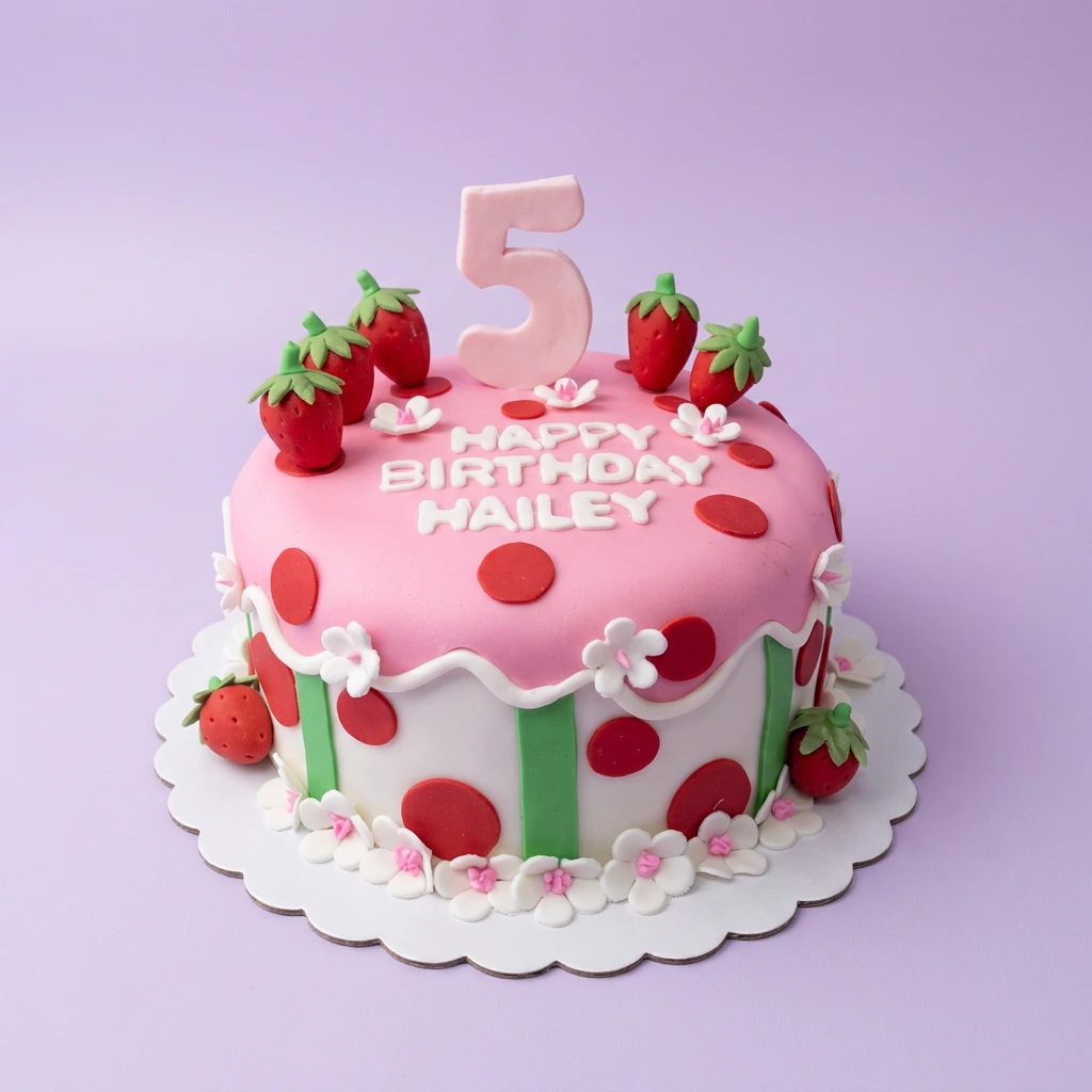 Strawberry Birthday Cake