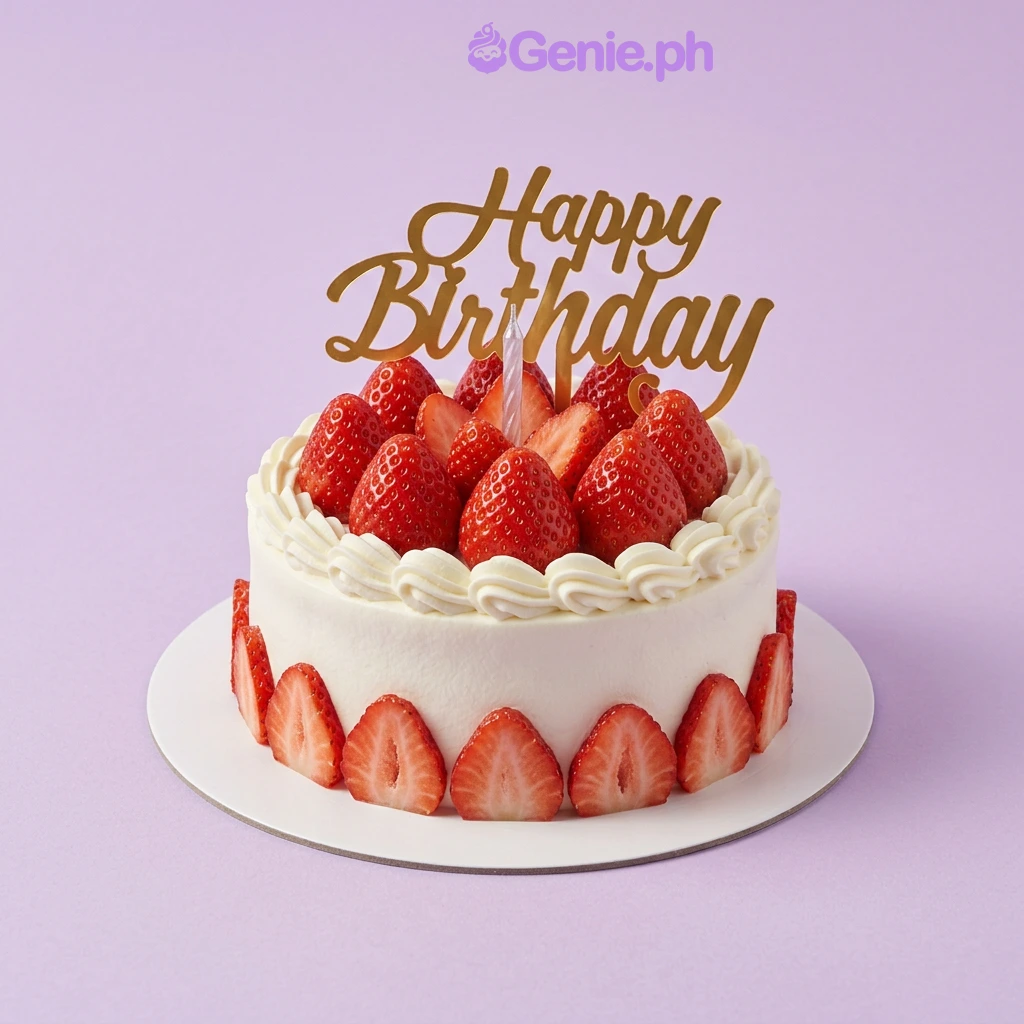 Strawberry Birthday Cake Strawberry Birthday Cake