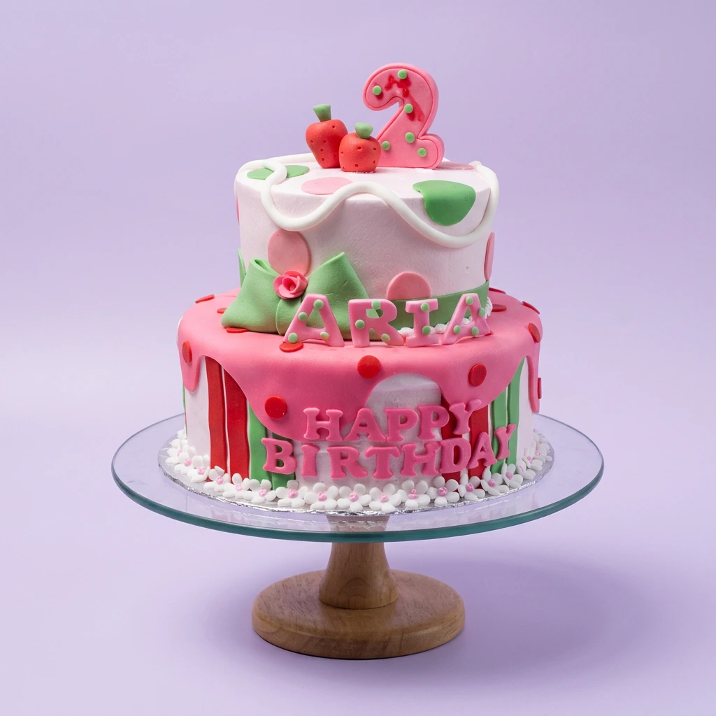 Strawberry Birthday Cake