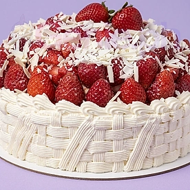 Strawberry Coconut Strawberry Shortcake Cake Design