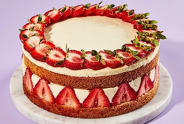 Strawberry Naked Cake