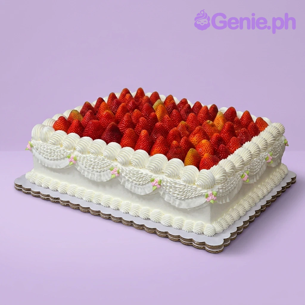 Strawberry Rectangle Cake Strawberry Rectangle Cake