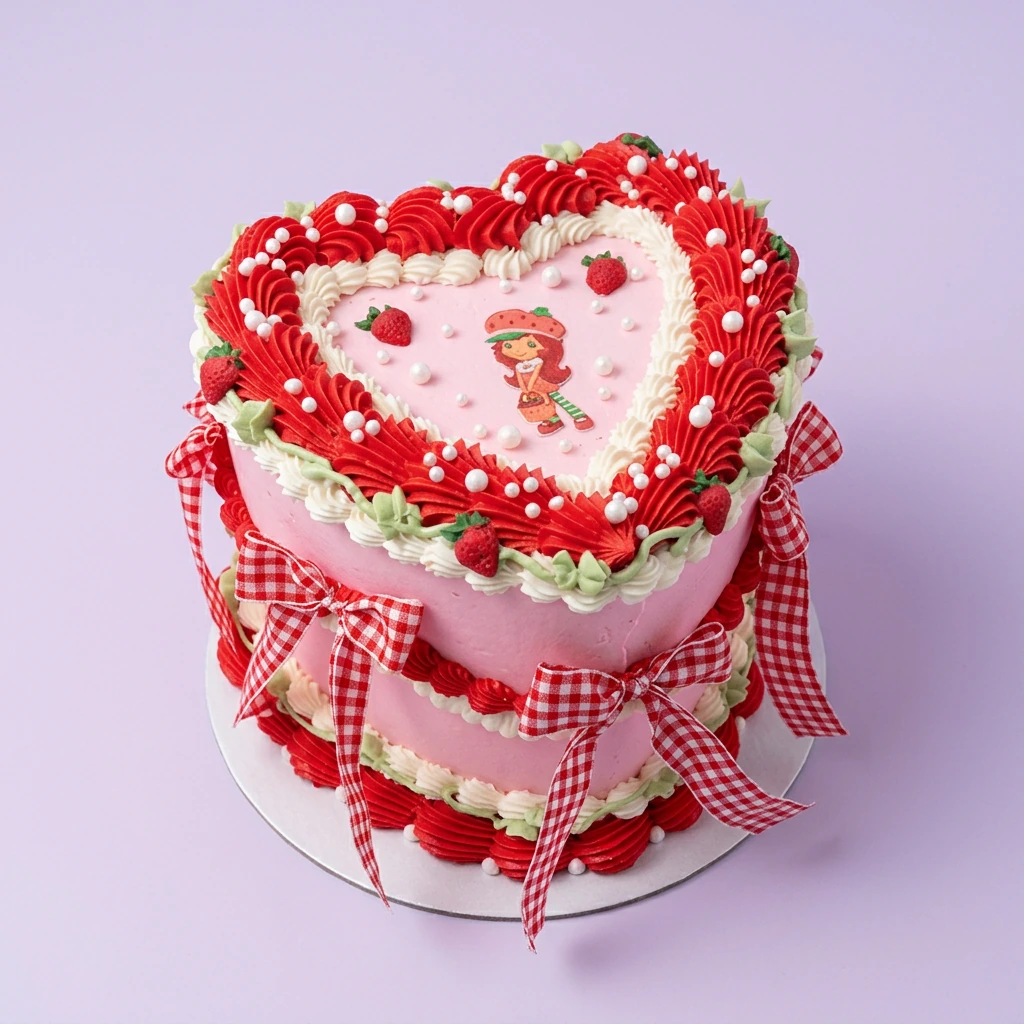 Strawberry ShortStrawberry Birthday cake Design