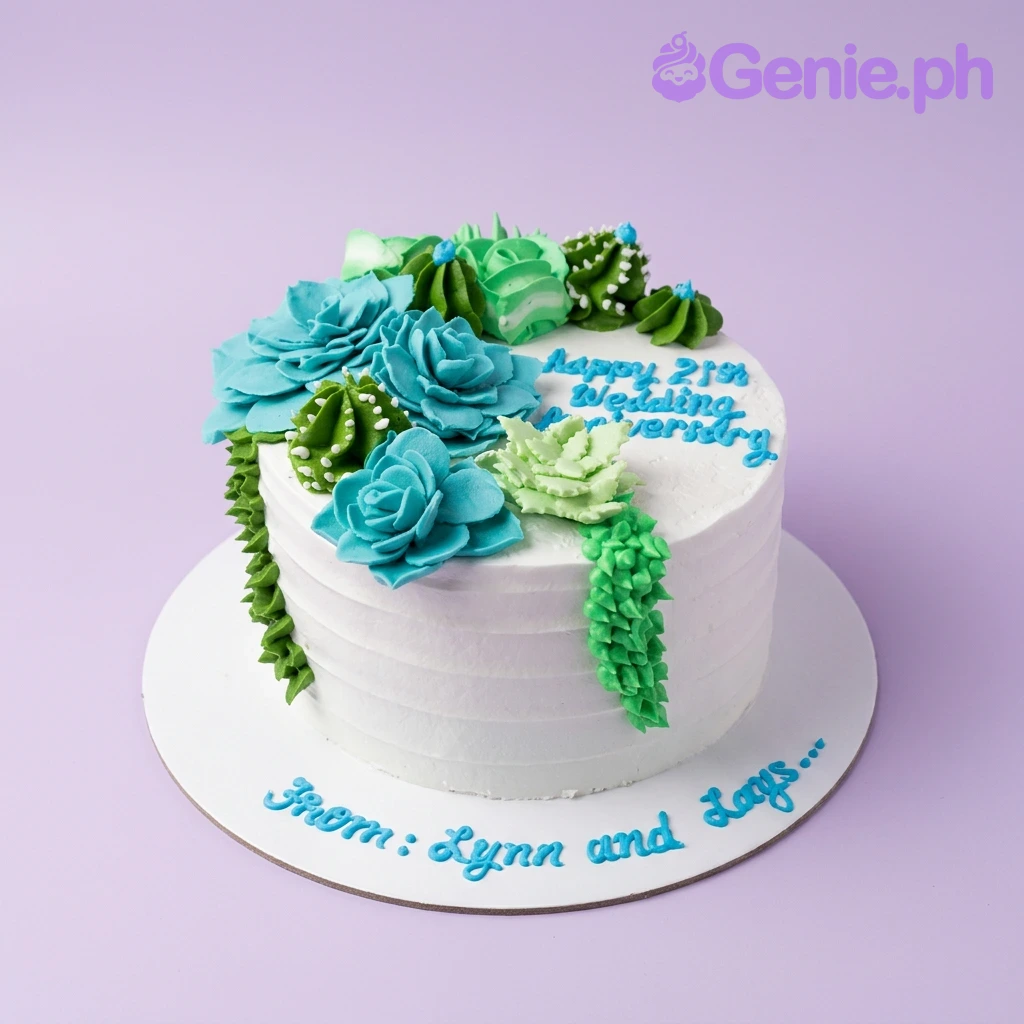 Succulent Anniversary Wedding Anniversary Cake Design Succulent Anniversary Wedding Anniversary Cake Design