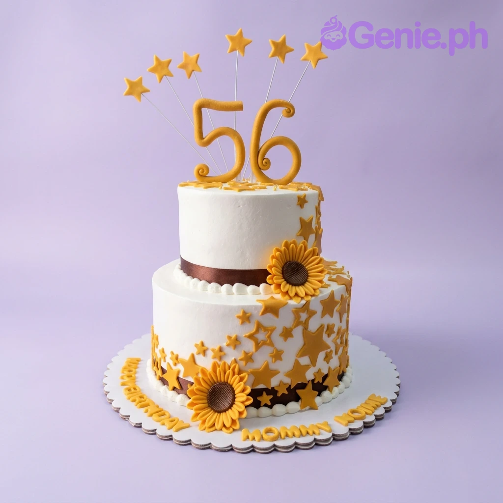 Sunflower Birthday Cake