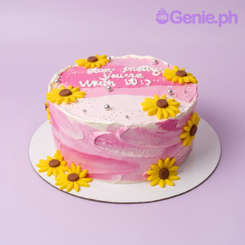 Sunflower Palette Cake