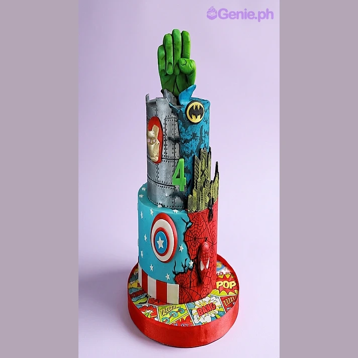 Superhero Birthday Cake Design