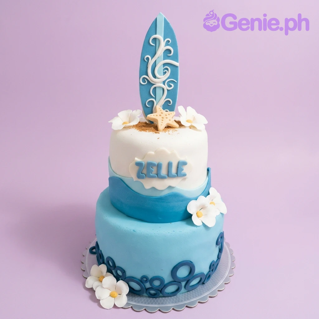 Surfing Summer Cake Design