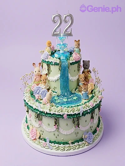 Sylvanian Families Raya Cake Design