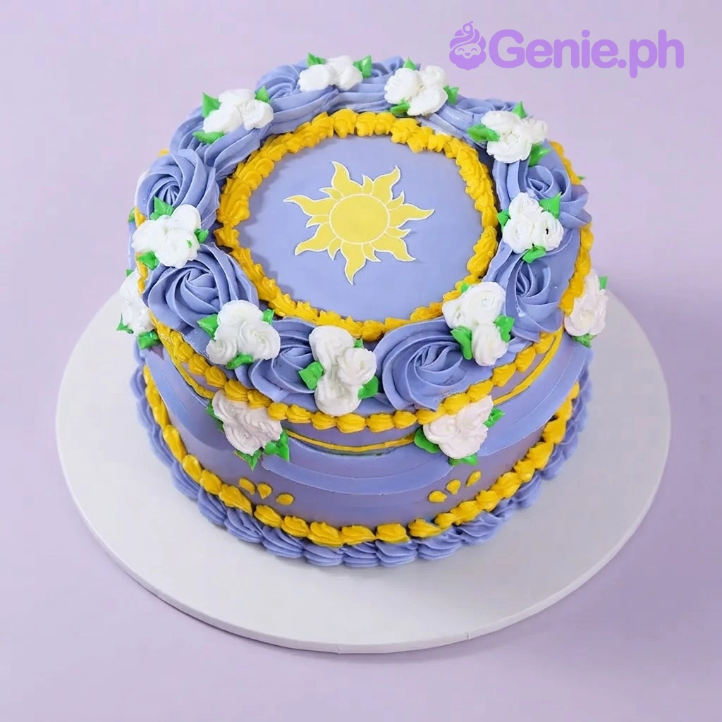 Tangled Lavender Cake Design Tangled Lavender Cake Design