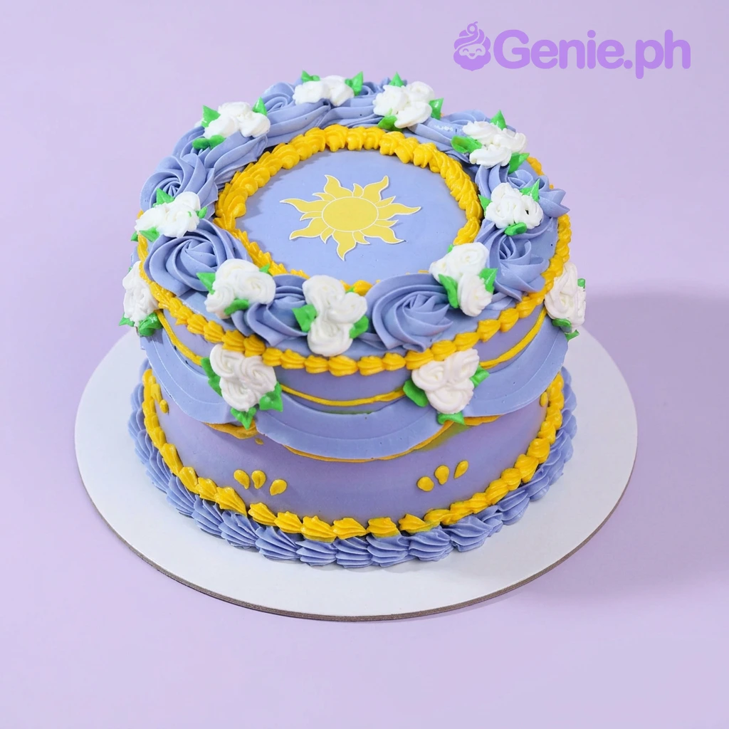 Tangled Lavender Cake Design Tangled Lavender Cake Design