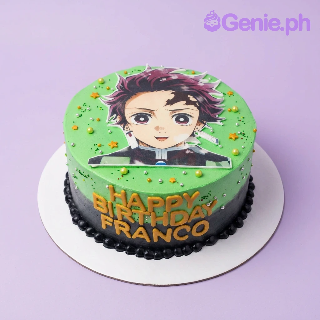 Tanjiro Demon Slayer Cake Tanjiro Demon Slayer Cake