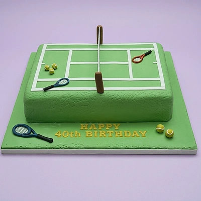 Tennis Birthday Cake