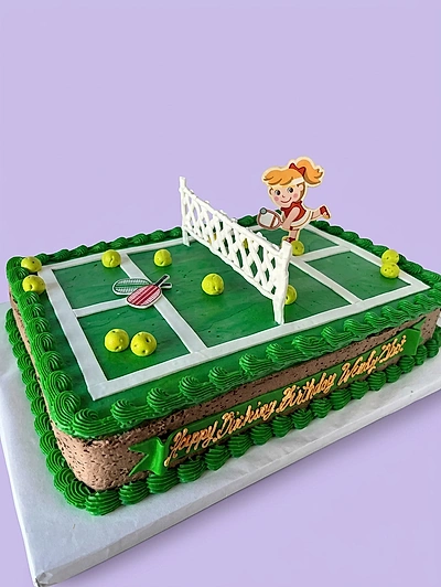 Tennis Court Cake