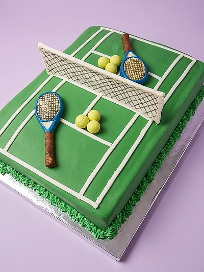 Tennis Court Cake