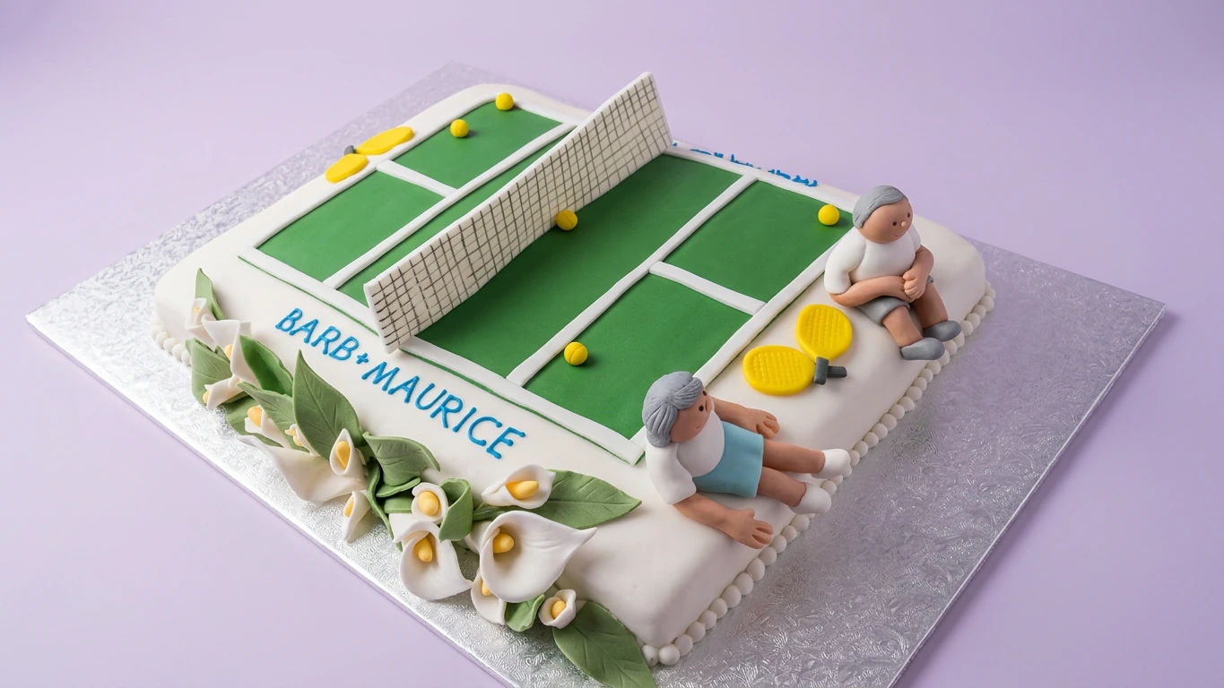 Tennis Court Cake
