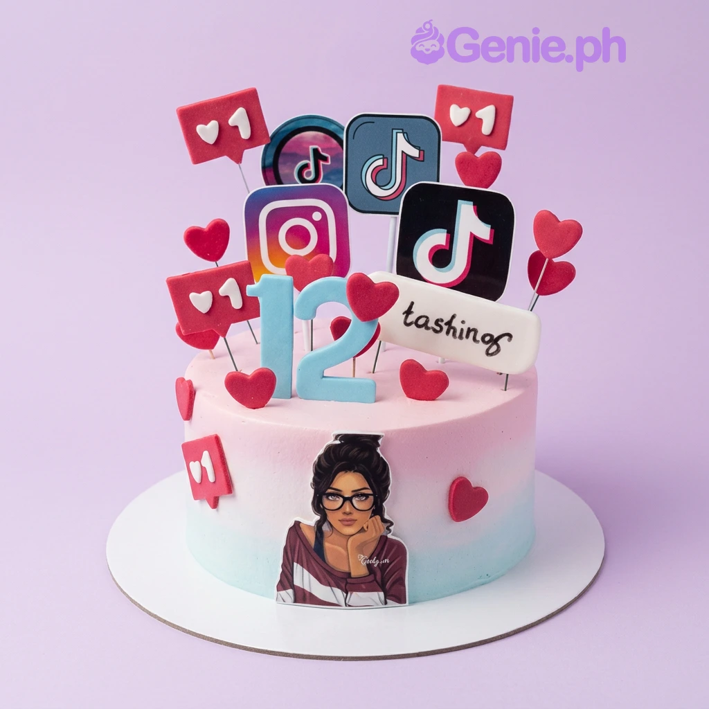 Tiktok Instagram Cake Tiktok Instagram Cake