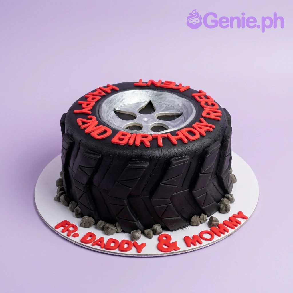 Tire Wheels Cake Design