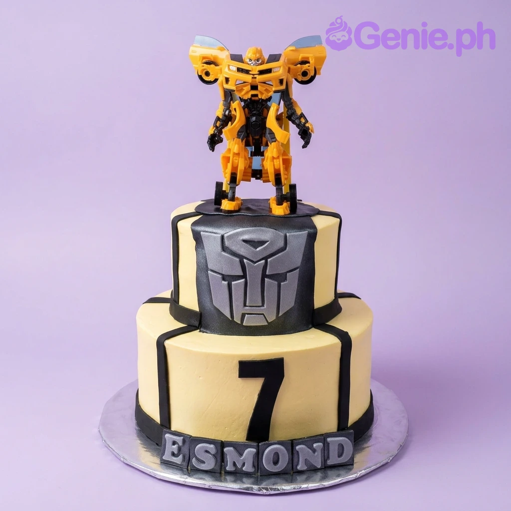 Transformers Bumblebee Cake