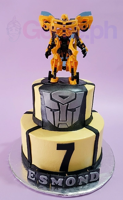 Transformers Bumblebee Cake