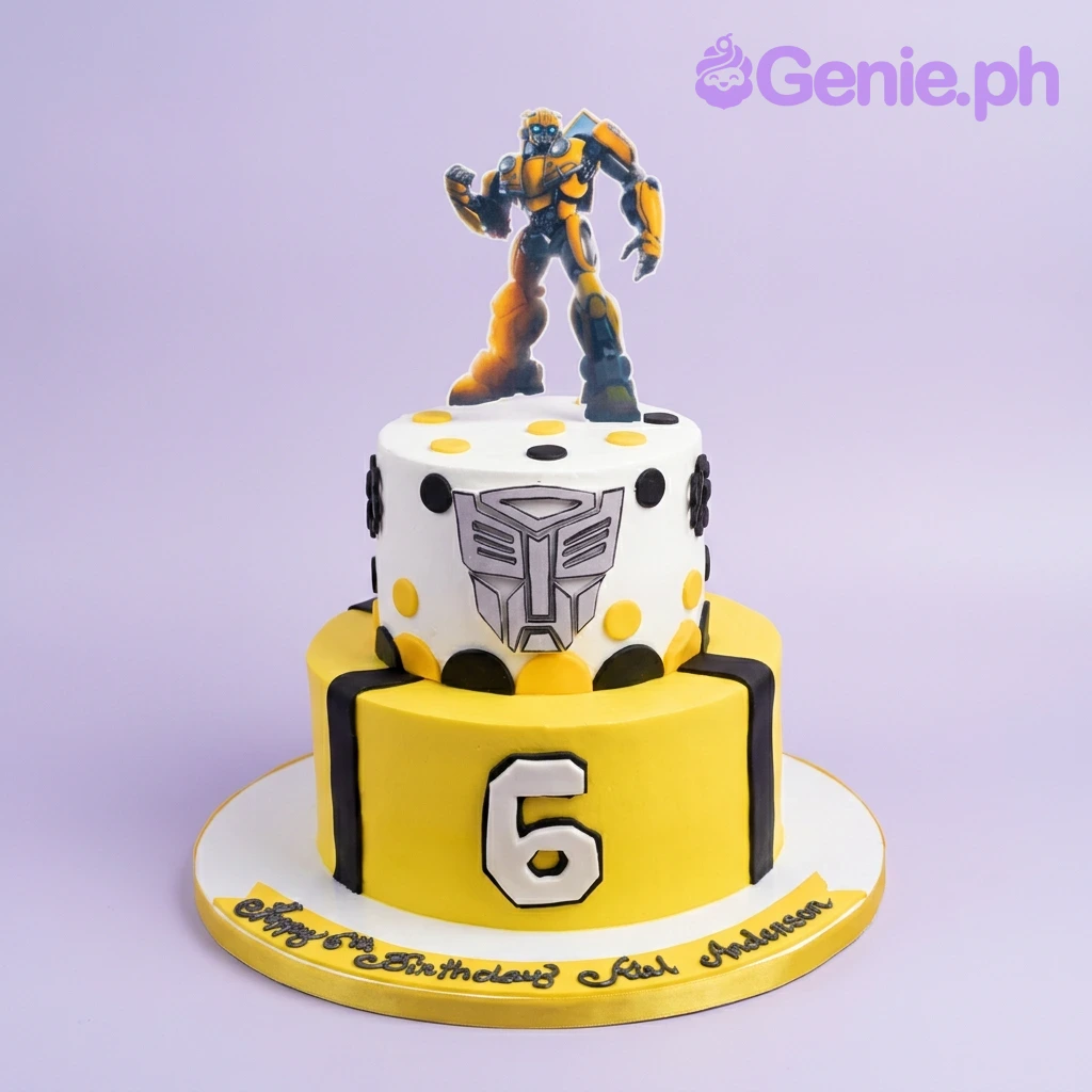 Transformers Bumblebee Cake