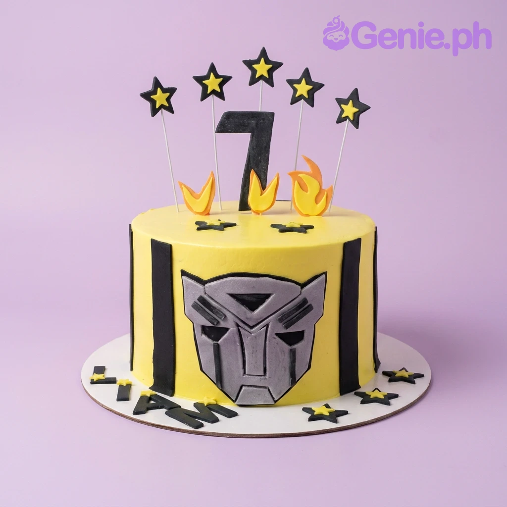 Transformers Bumblebee Cake