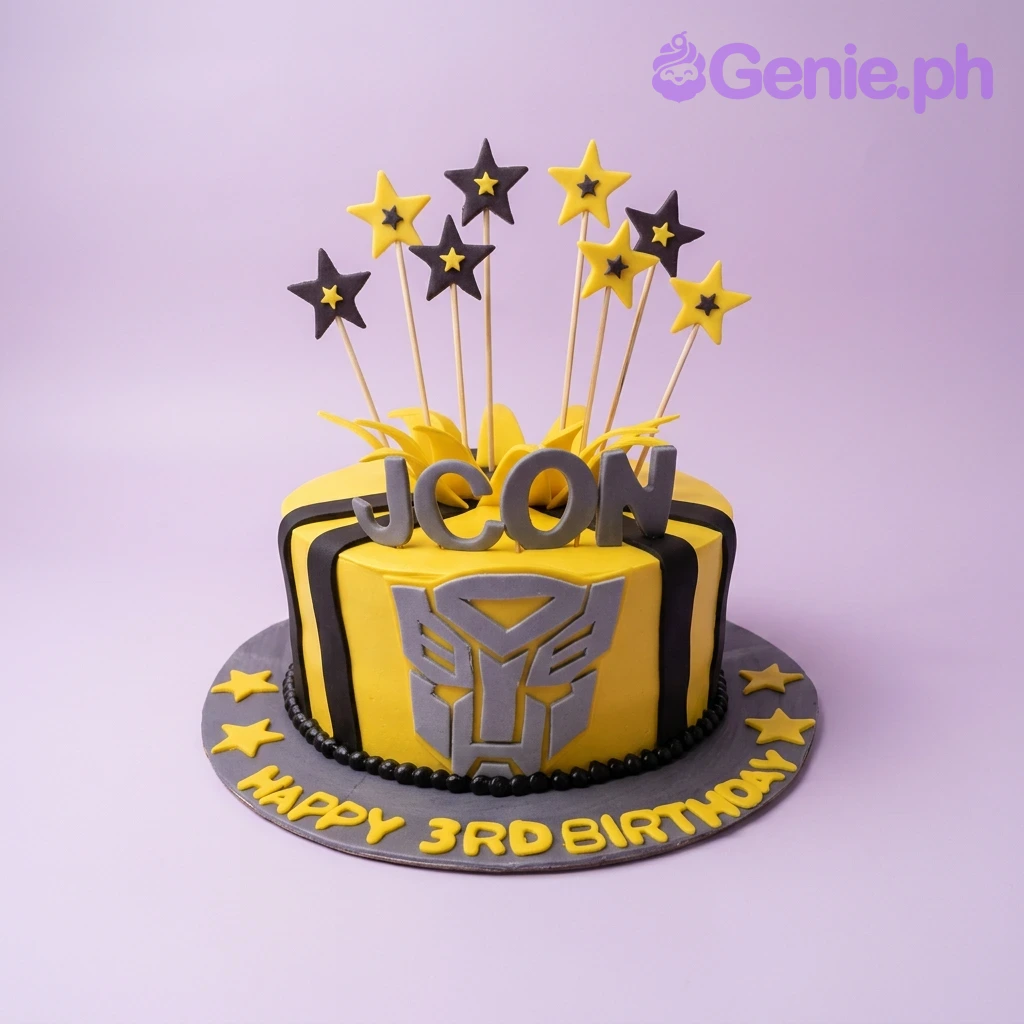 Transformers Bumblebee Cake