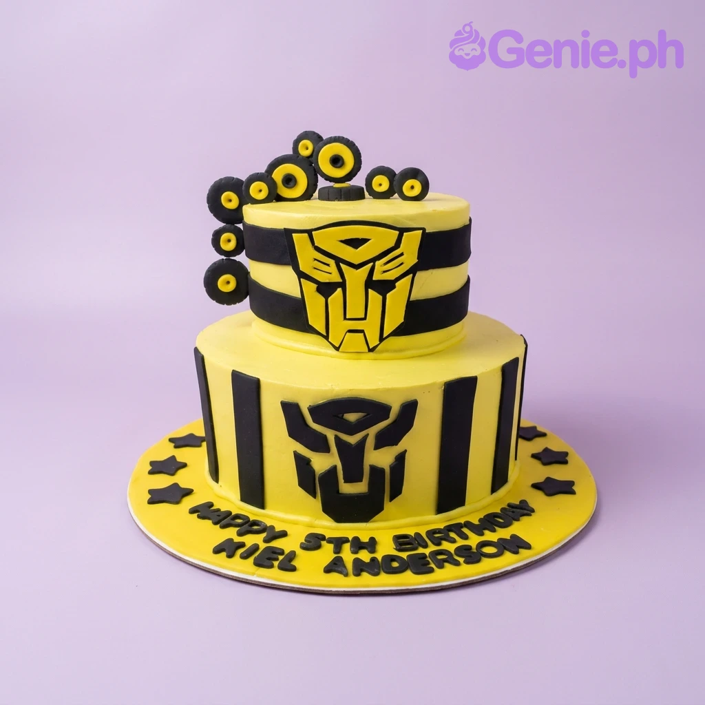 Transformers Bumblebee Cake