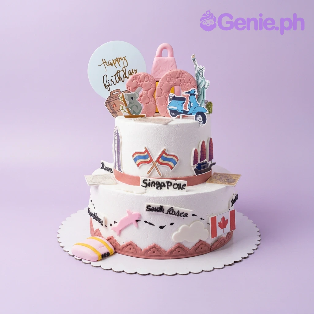 Travel Themed Koala Cake Design