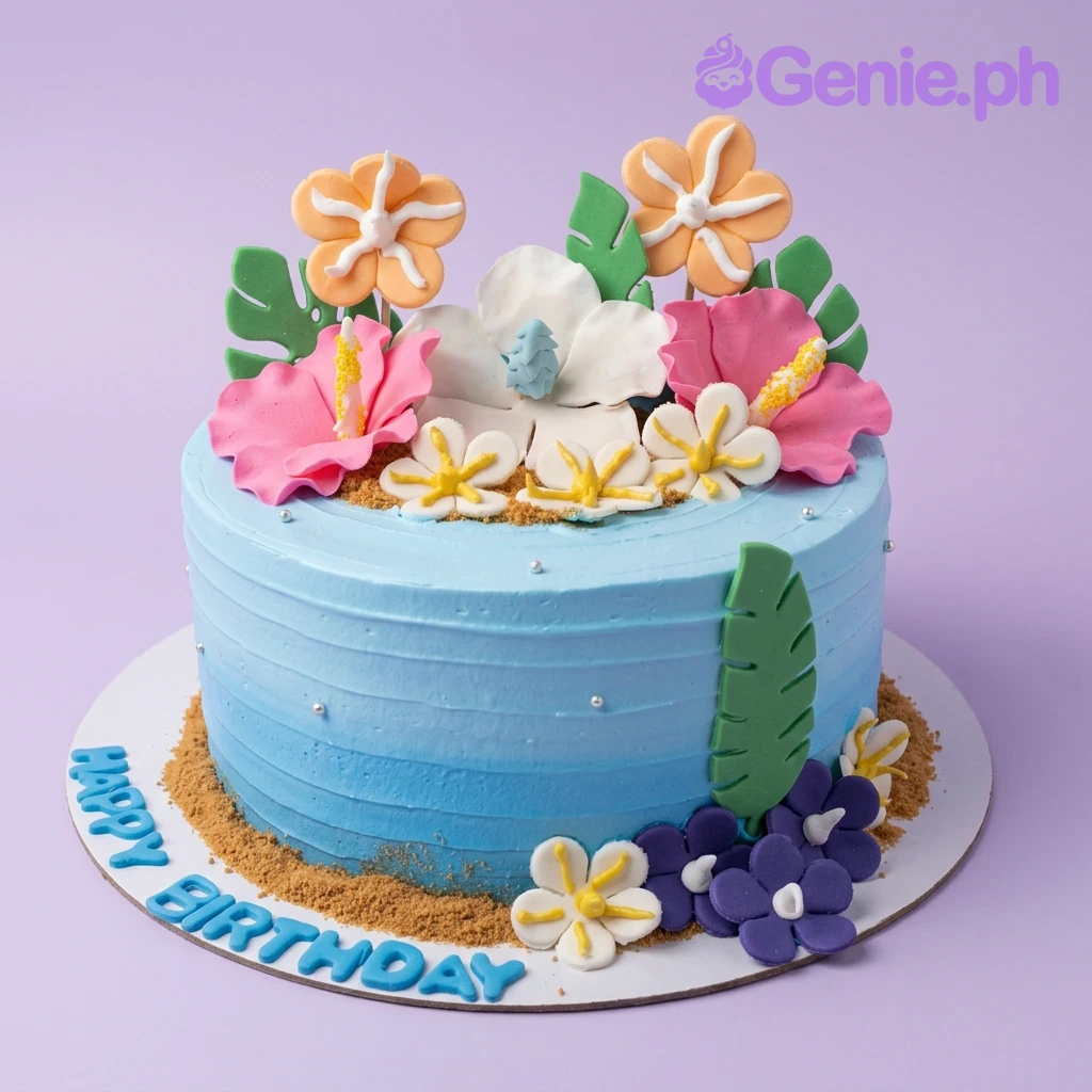Tropical Hibiscus Cake