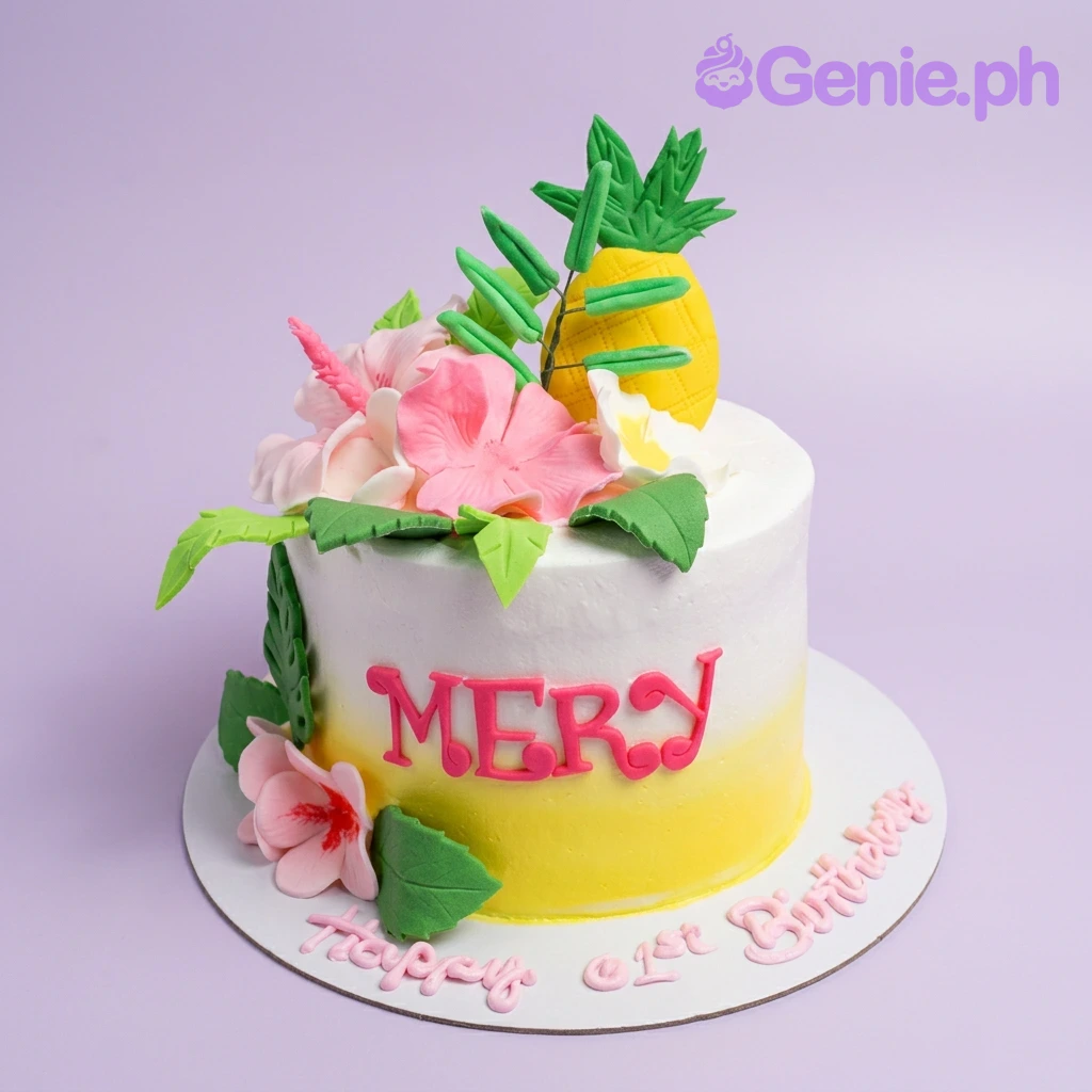 Tropical Hibiscus Cake