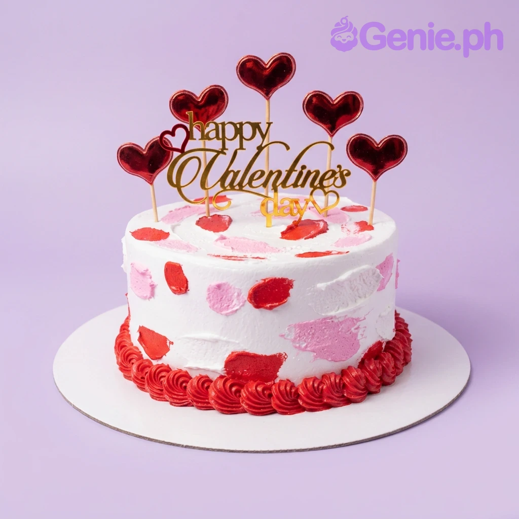 Valentine Minimalist Golf Cake Design Valentine Minimalist Golf Cake Design