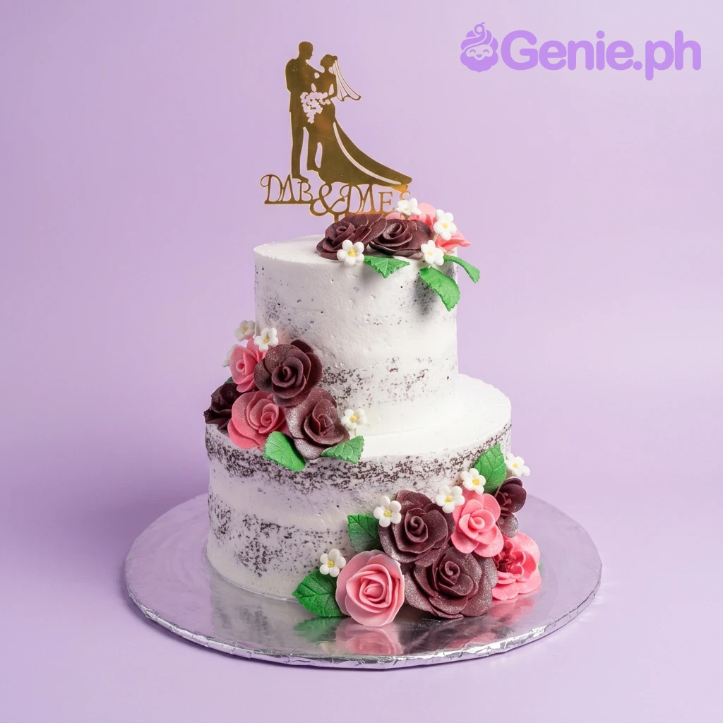Wedding Roses Raya Cake Design