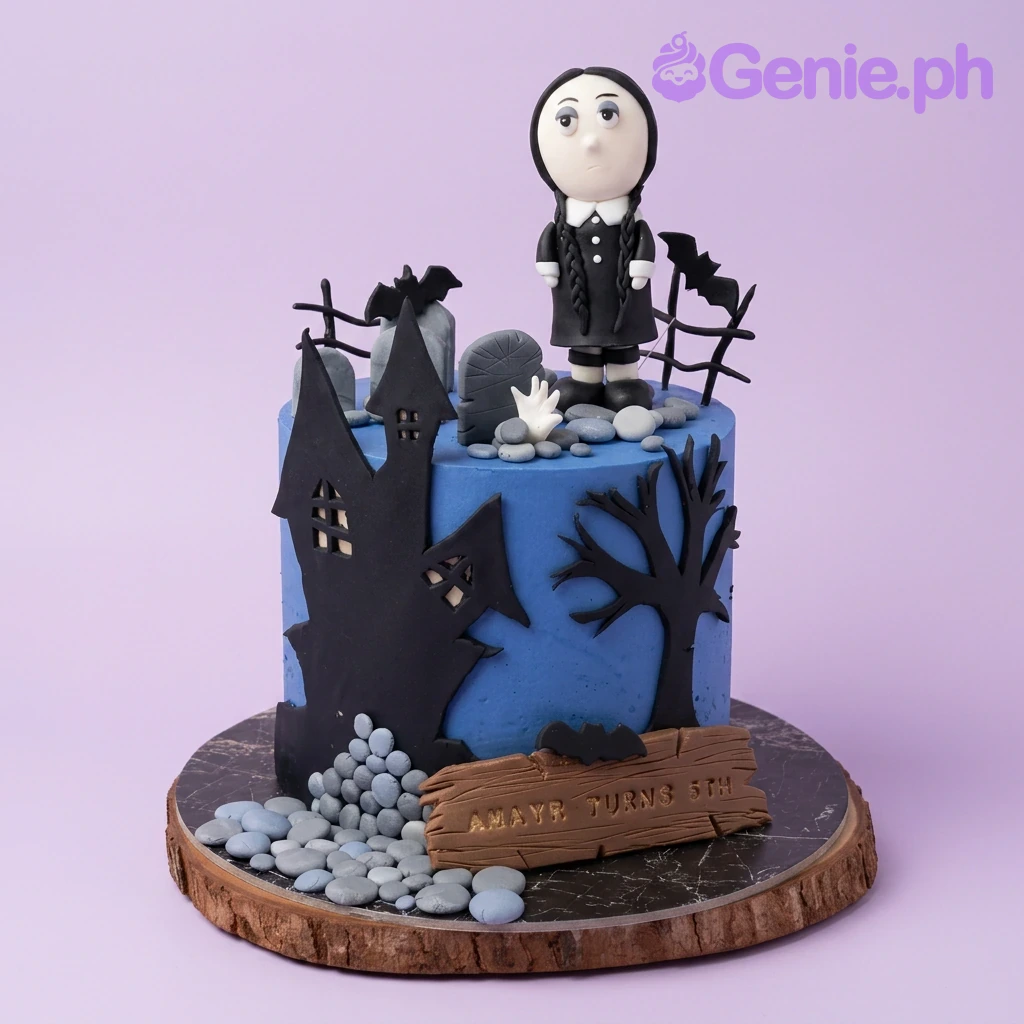 Wednesday Addams Cake