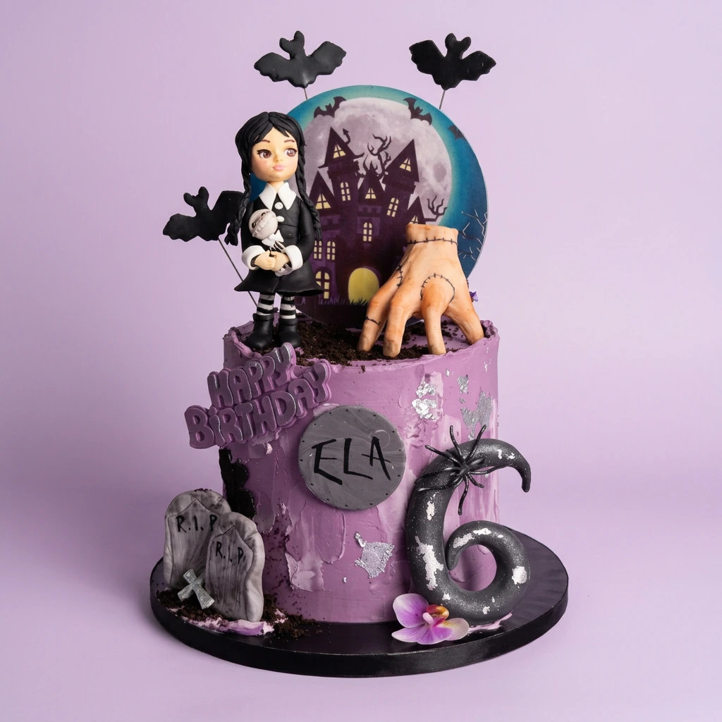 Wednesday Addams Wedding Cake Design Wednesday Addams Wedding Cake Design