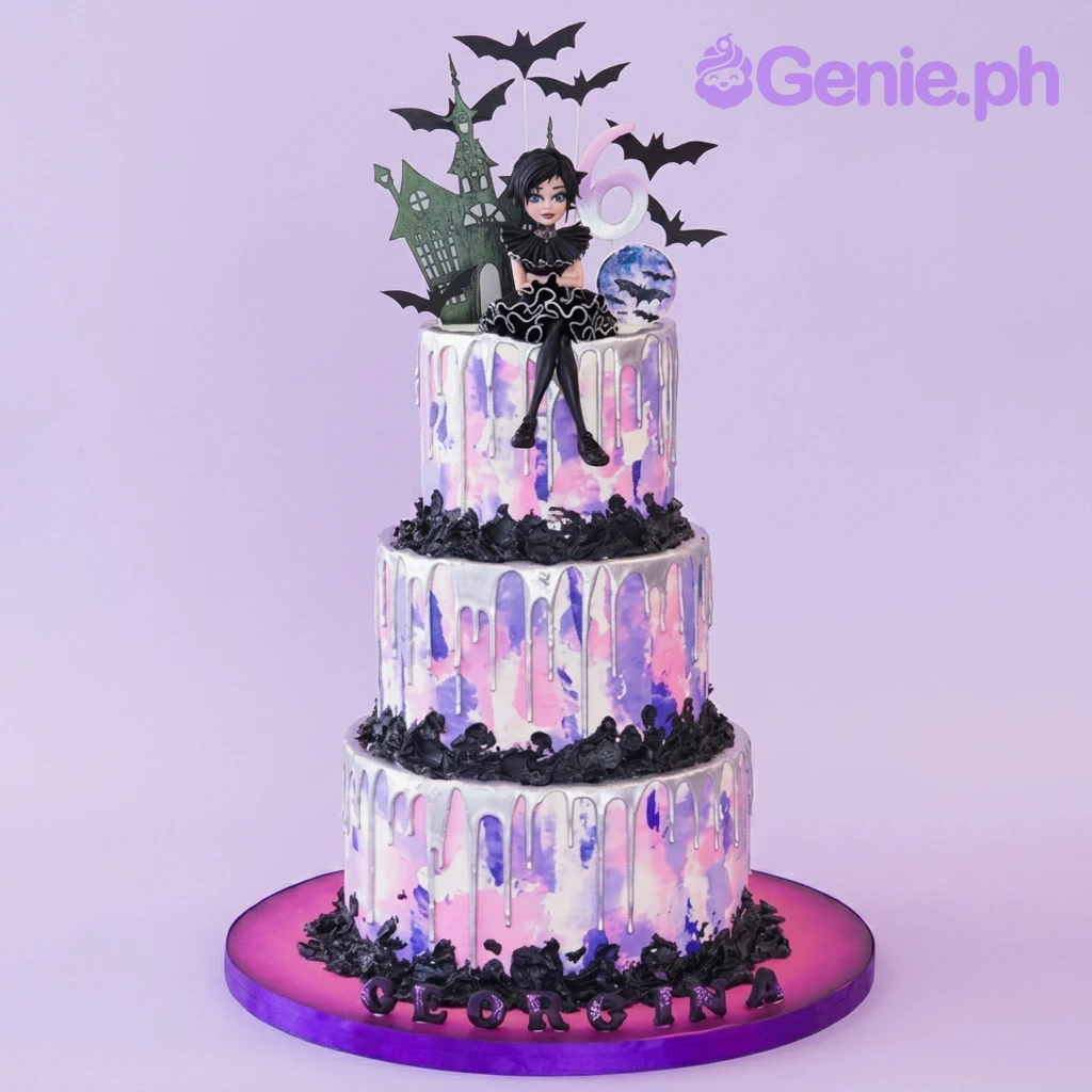 Wednesday Addams Cake