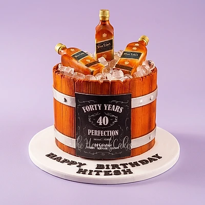 Whiskey Barrel Caramel Cake Design Whiskey Barrel Caramel Cake Design
