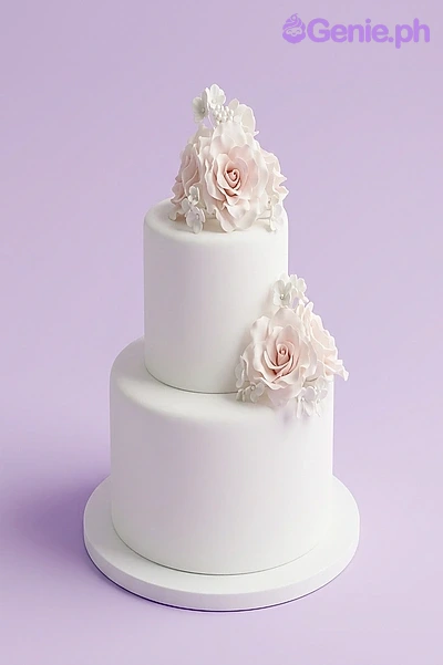 White Floral Cake