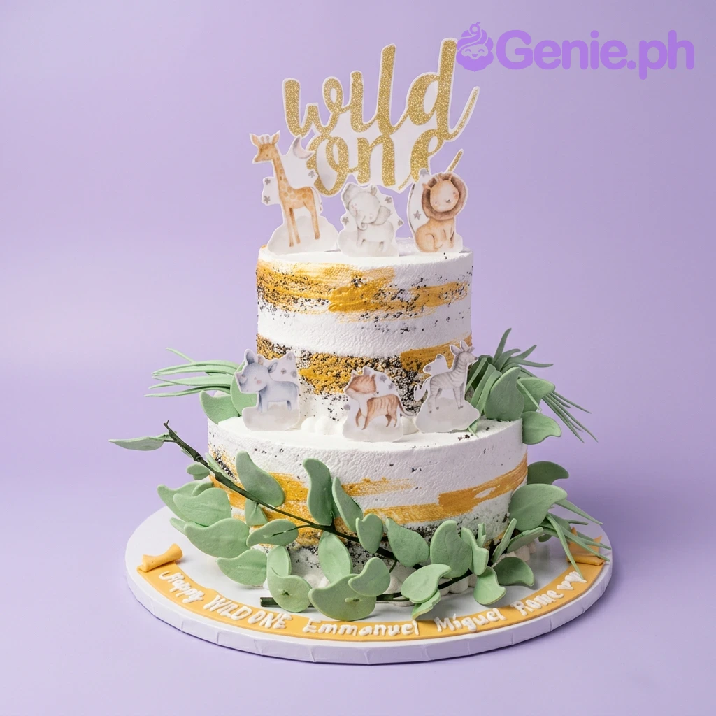 Wild One Safari Cake