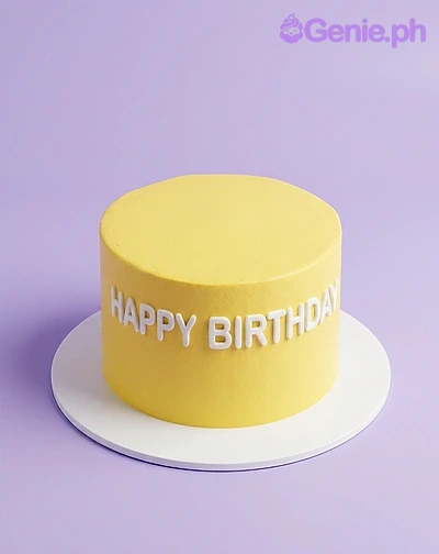 Yellow Birthday Cake