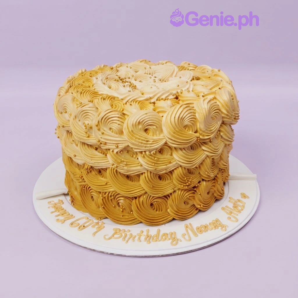 Yellow Ombre Rosette Rosettes Cake Design Yellow Ombre Rosette Rosettes Cake Design