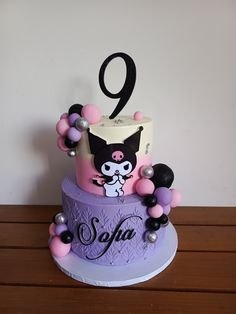 Kuromi Birthday Cake