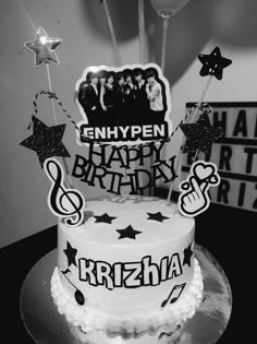 Enhypen Birthday Music Birthday Cake Design